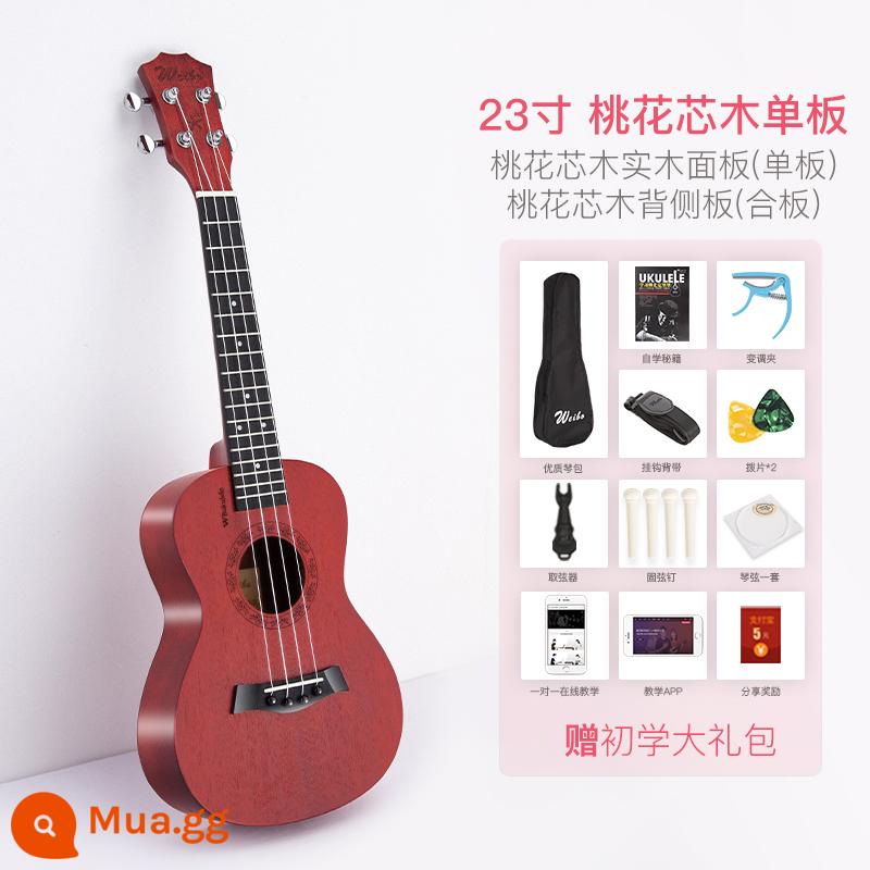 Weber Đàn Ukulele Người Mới Bắt Đầu Bé Trai Và Bé Gái Người Mới Bắt Đầu Người Mới Bắt Đầu Đàn Ukulele Trẻ Em Đàn Guitar Nhỏ Soái Hạm Store Nhạc Cụ - Màu gỗ gụ 23 inch [veneer, chất lượng âm thanh tốt hơn] được quản lý cửa hàng khuyên dùng