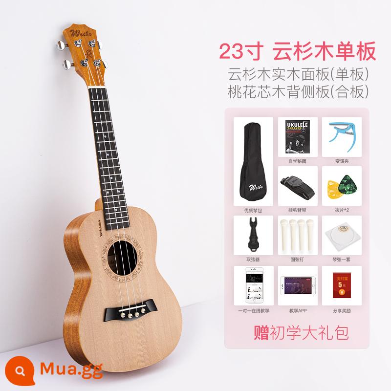 Weber Đàn Ukulele Người Mới Bắt Đầu Bé Trai Và Bé Gái Người Mới Bắt Đầu Người Mới Bắt Đầu Đàn Ukulele Trẻ Em Đàn Guitar Nhỏ Soái Hạm Store Nhạc Cụ - Gỗ vân sam 23 inch [veneer, chất lượng âm thanh tốt hơn] được quản lý cửa hàng khuyên dùng