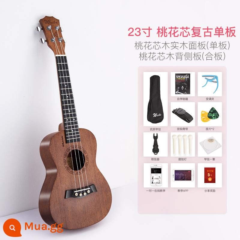 Weber Đàn Ukulele Người Mới Bắt Đầu Bé Trai Và Bé Gái Người Mới Bắt Đầu Người Mới Bắt Đầu Đàn Ukulele Trẻ Em Đàn Guitar Nhỏ Soái Hạm Store Nhạc Cụ - Màu retro 23 inch [veneer, chất lượng âm thanh tốt hơn] được quản lý cửa hàng khuyên dùng