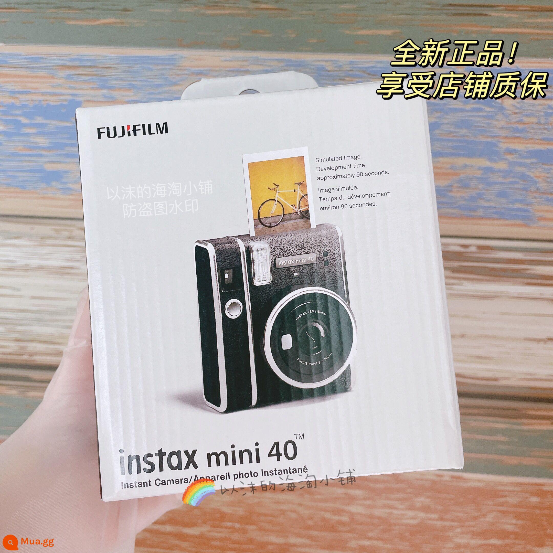 Máy ảnh Fujifilm Instax mini40 chụp ảnh one-shot màu đen cổ điển chính hãng ở nước ngoài - Đốm đen trên sợi tóc thứ hai