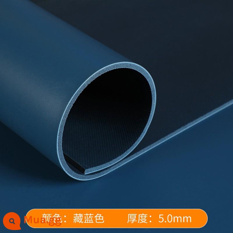 Sàn nhảy dán dày sàn thể thao tập thể hình sàn keo nhà PVC chống trơn trượt chống mài mòn khiêu vũ đặc biệt sàn 5mm - Màu xanh nước biển rộng 2m (đơn giá 1m2)