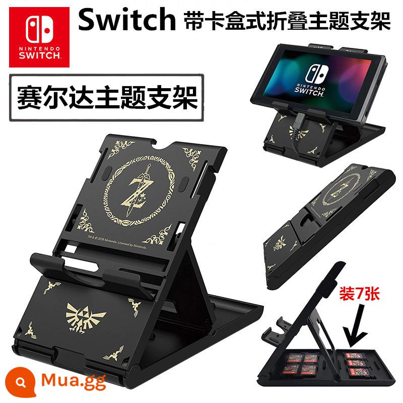 Giá Đỡ Công Tắc NS Giá Đỡ Phụ Kiện Dongsen Monster Hunter OLED Lười Làm Mát Khung Hỗ Trợ Di Động Hộp Đựng Thẻ - Hộp đựng thẻ có chân đế màu đen Zelda Z