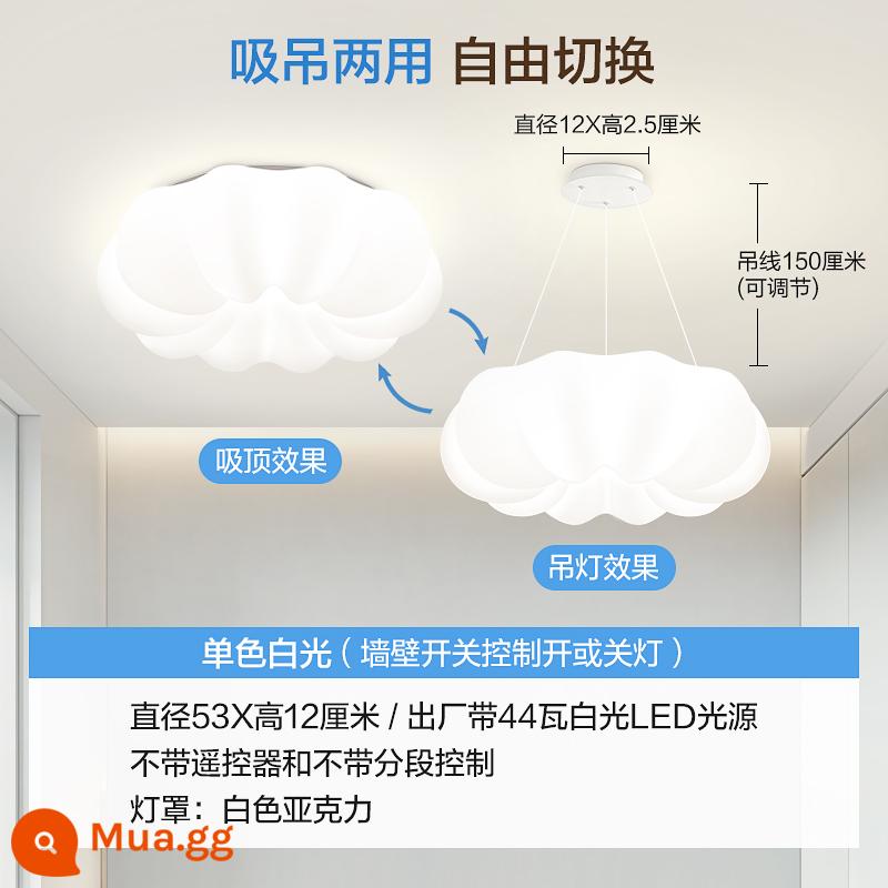 Đèn phòng khách đèn trần phòng ăn phòng ngủ chính đèn mặt dây chuyền tối giản hiện đại phòng thay đồ tủ phòng tắm bàn rửa gương đèn trước - Đường kính đám mây 53 cm ánh sáng trắng - 44 watt