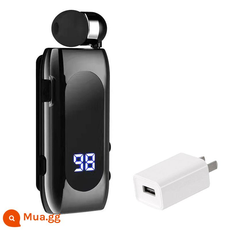 2022 mới trình điều khiển tai nghe bluetooth lavalier giảm tiếng ồn chuyên dụng lái xe không đau không dây thời lượng pin siêu dài - Hiển thị sạc nhanh [đen] + đầu sạc được chứng nhận 3C