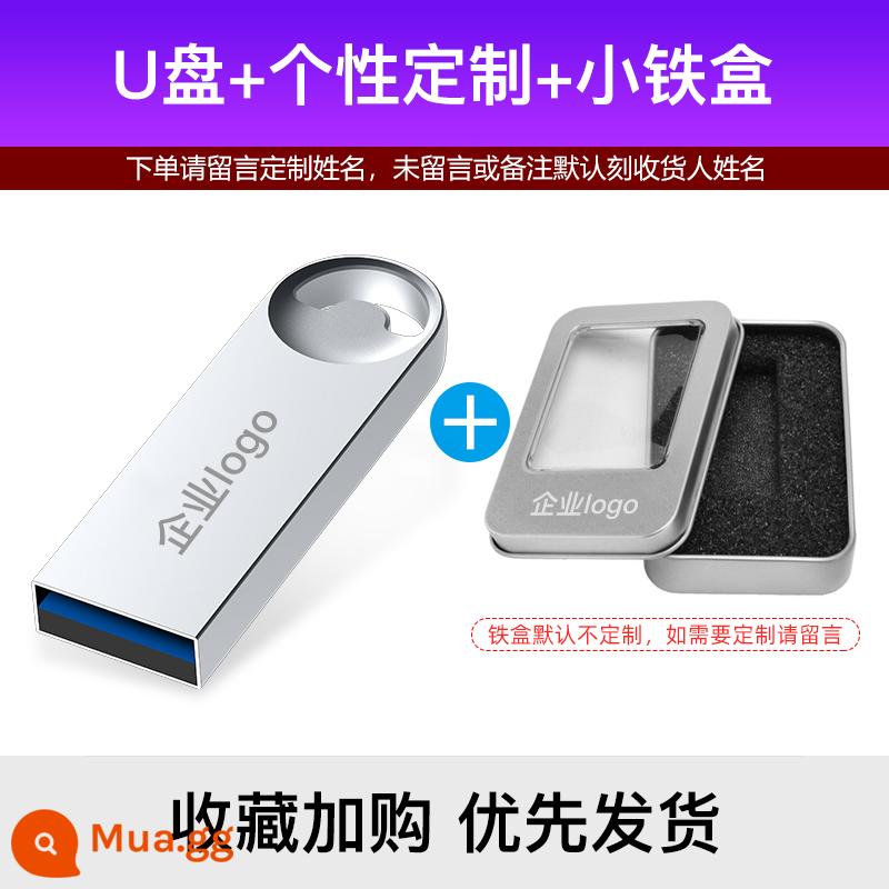 Nhà Yêu Nước Đèn LED 64G Tốc Độ Cao USB3.2 Mini Tùy Chỉnh Logo Máy Tính Đèn LED Cổng USB Ô Tô Chính Hãng Ổ Đĩa Flash 64G - 32G + tùy chỉnh + hộp sắt nhỏ