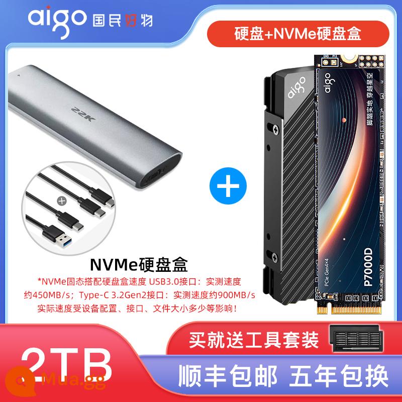 Ổ cứng thể rắn Patriot P7000Z M2 2T 4T PCIe4.0 M.2 máy tính để bàn PS5 notebook SSD - Hộp ổ cứng di động P7000D-2T+M.2