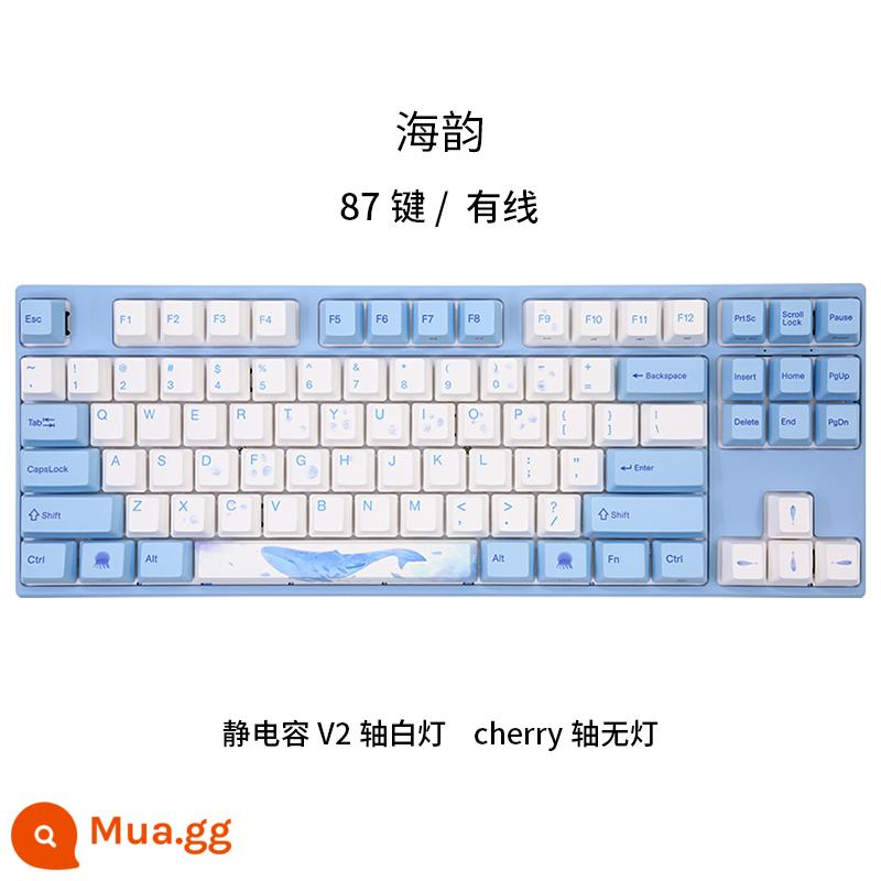 Varmilo Amilo Haiyun Bàn Phím Cơ Có Dây Bluetooth Tụ Điện V2 Ánh Sáng Trắng Văn Phòng Chơi Game - [Haiyun] Có dây 87 phím