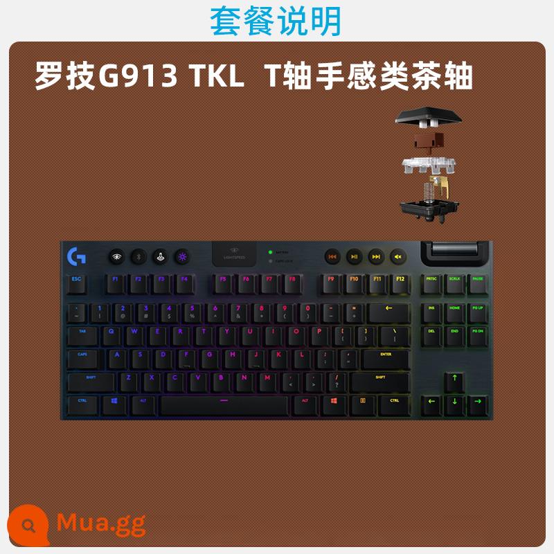 Chính thức Flagship Store Logitech G913/tkl không dây thi đấu game bàn phím cơ siêu mỏng màu đỏ và trà xanh trục 87/104 - Trục T của Logitech G913TKL