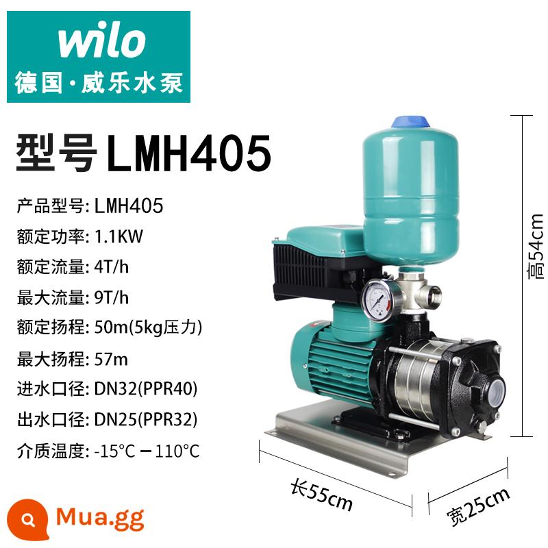 Nhập khẩu Đức Ville MHI404 chuyển đổi tần số máy bơm tăng áp hộ gia đình im lặng biệt thự nước máy máy bơm nước tự động thép không gỉ - LMH405 bơm biến tần (biệt thự) lưu lượng 4 tấn áp suất 5 kg