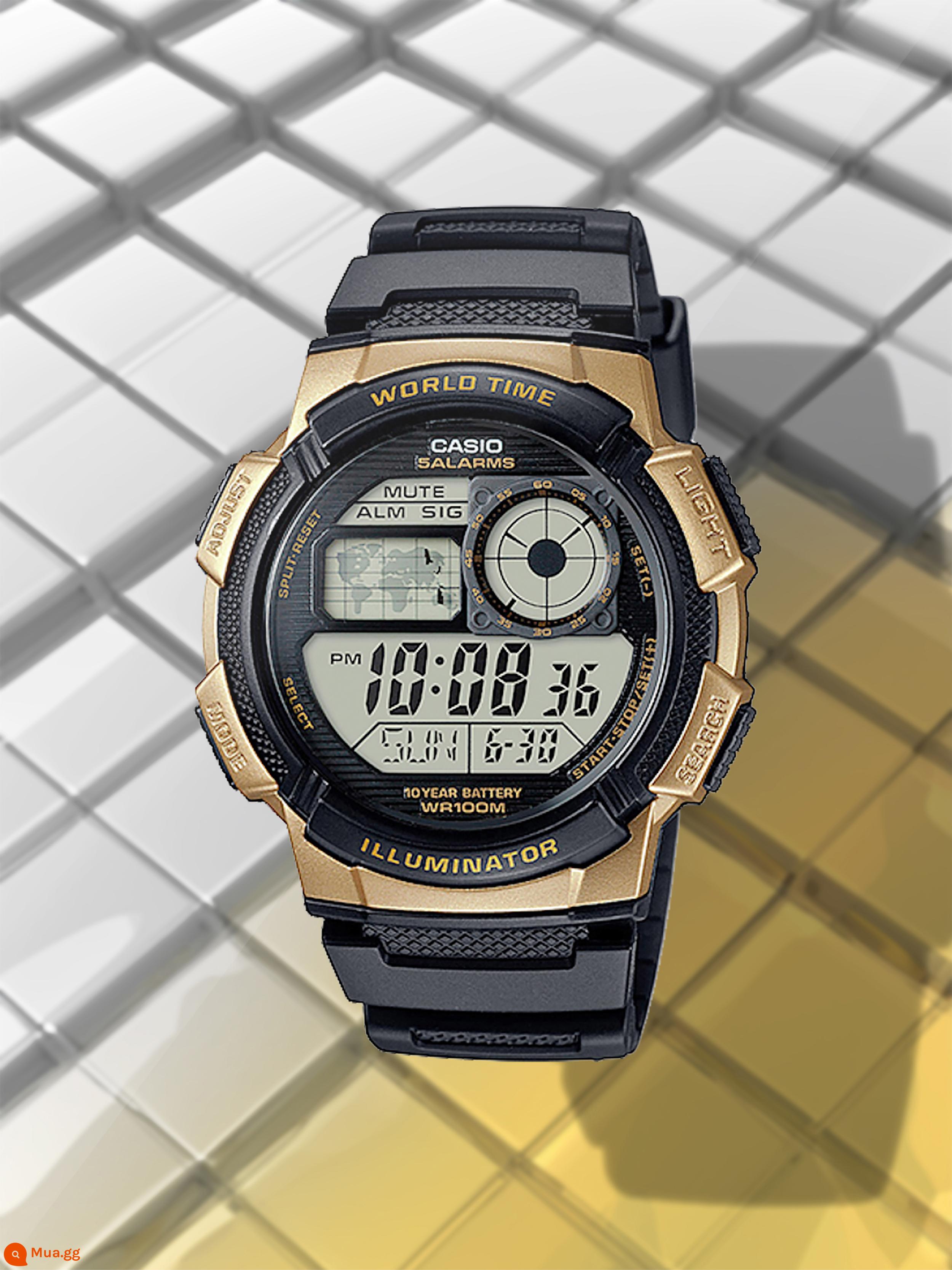 Đồng hồ casio casio ins retro chống nước thể thao đa chức năng đồng hồ nam điện tử nam ae-1200wh-1b - AE-1000W-1A3 [Phim miễn phí]