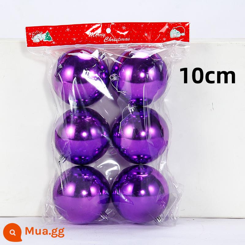 Bóng Giáng sinh rồng hổ, trang trí cây thông Noel, bóng sáng, bóng mạ điện, bóng màu, bóng treo cho trung tâm mua sắm và quán bar, bóng treo trần trang trí. - Bóng đèn tím 10cm (6 cái)