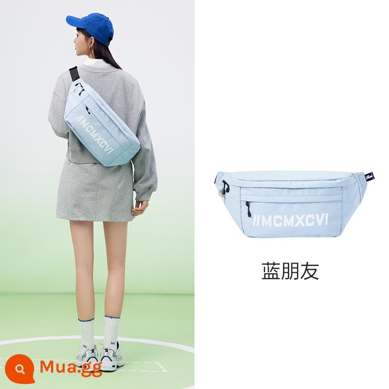 Túi Messenger Semir dành cho nam Thương hiệu hợp thời trang Túi cỡ lớn Túi satchel Túi đeo vai nam Túi thể thao nam Ba lô bé trai Túi đeo ngực thông thường dành cho nữ - trời xanh