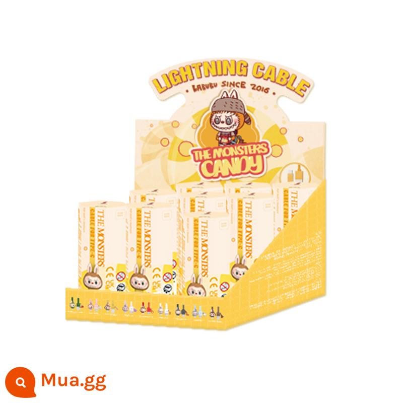 POPMART Bubble Mart LABUBU Cáp dữ liệu ngọt ngào Retro Cáp sạc Apple TYPE-C dễ thương - Toàn bộ hộp TYPE-C 9 miếng không hỗ trợ đổi trả không cần lý do trong 7 ngày.