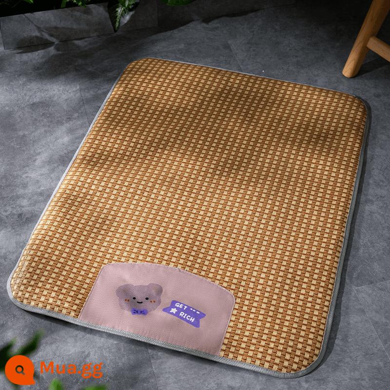 [Miễn phí vận chuyển] Pet Ice Mat Dog Mat Dog Cat Mat Ngủ Cũi Ngủ Thảm mùa hè Thảm mùa hè - Mô hình cơ bản gấu nâu (thảm đơn)