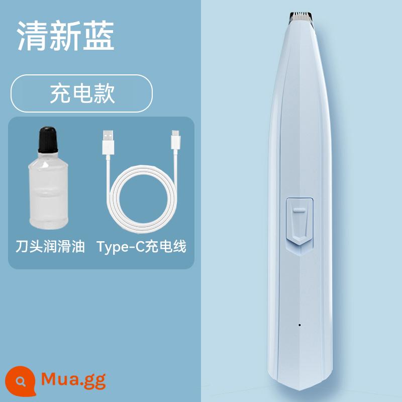 Máy Cạo Lông Chân Cho Thú Cưng Chó Mèo Máy Cạo Râu Đặc Biệt Fader Electric Clipper Electric Câm Cat Claw Móng Chân Hiện Vật - [Mẫu sạc] Màu xanh tươi