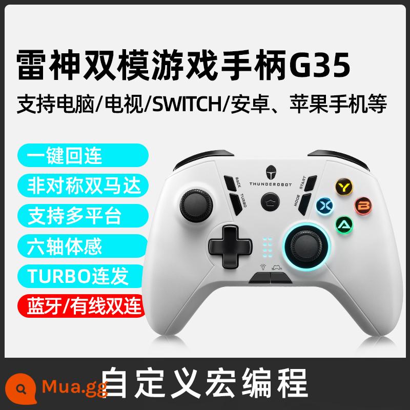 Tay cầm chơi game không dây Bluetooth Raytheon G50/G35 lập trình macro chế độ kép PC phiên bản máy tính chuyển đổi đài truyền hình di độngProNS Steam Android Apple Monster Hunter Yuanshin 1484 - G35 [Chế độ kép Bluetooth]