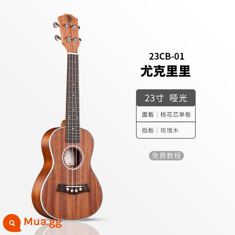 Đàn Ukulele bé gái mới bắt đầu bảng đơn nhập cảnh trẻ em người lớn đàn guitar nhỏ 23 inch đàn Ukulele nam sinh viên - 23 inch màu gỗ B20 + trọn bộ phụ kiện + túi đựng đàn