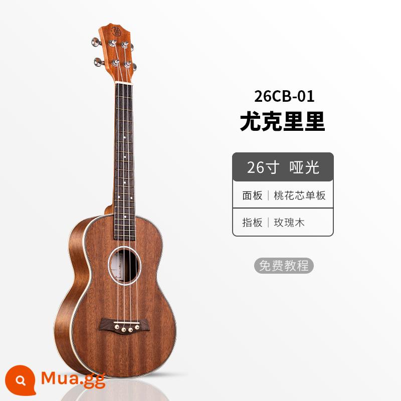 Đàn Ukulele bé gái mới bắt đầu bảng đơn nhập cảnh trẻ em người lớn đàn guitar nhỏ 23 inch đàn Ukulele nam sinh viên - 26 inch H31 màu gỗ + full phụ kiện + túi đựng đàn