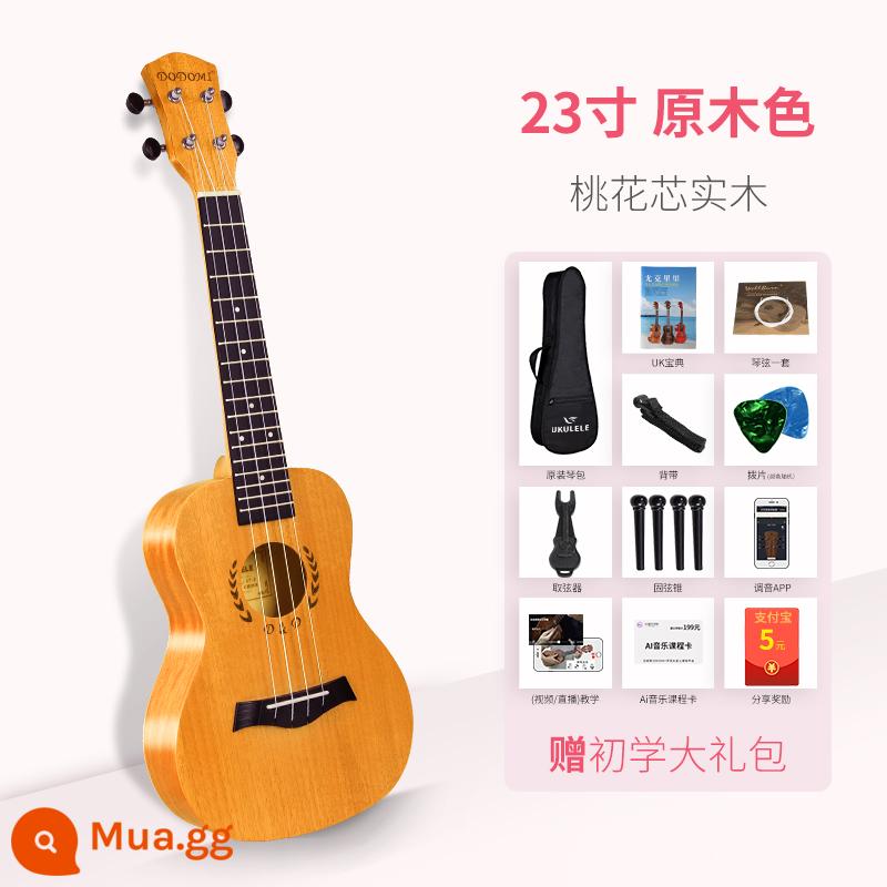 Dodomi veneer đàn ukulele nữ người mới bắt đầu mục người lớn đàn guitar nhỏ nam trẻ em 23 inch 26 đàn ukulele - Người mới bắt đầu sử dụng màu log 23 inch