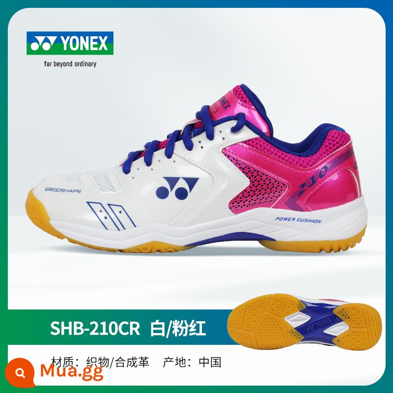 Giày cầu lông nữ chính hãng YONEX Giày cầu lông Yonex giày nữ giày thể thao yy thoáng khí chống trượt - 210CR trắng/hồng