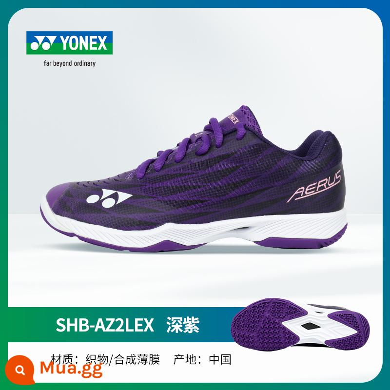 Sản phẩm mới YONEX Giày cầu lông thể thao chuyên nghiệp Yonex nam nữ siêu nhẹ thế hệ thứ 5 SHB-AZ2MEX - SHBAZ2LEX tím đậm (mẫu nữ)