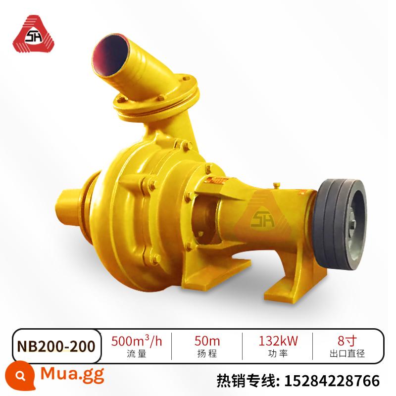 Máy bơm cát ngang chịu mài mòn nhỏ Máy bơm cát đáy sông loại bỏ bùn điện động cơ diesel 3 inch 4 inch 8 bùn tự mồi hộ gia đình 6 - Đầu áp đơn NB200 (8 inch)