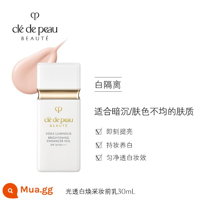 [Mua liền tay gấp đôi 12] Kem lót trang điểm trắng sáng da CPB Whitening Isolation Light Translucent White Kem lót chống nắng tuýp ngắn - bị cô lập trên nền trắng