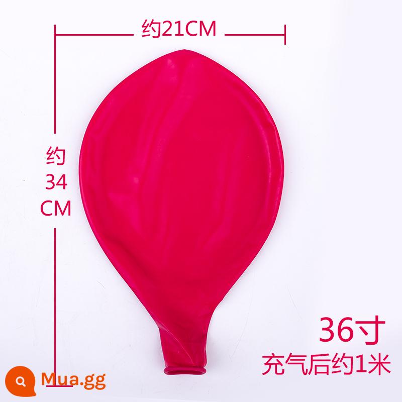 Dày 36 Inch Bóng Lớn Cực Lớn Nổ Bóng Cho Trẻ Em Chống Cháy Nổ Bóng Cao Su Đồ Chơi Trang Trí - 36 inch màu đỏ hồng 5 miếng (ống bơm hơi)