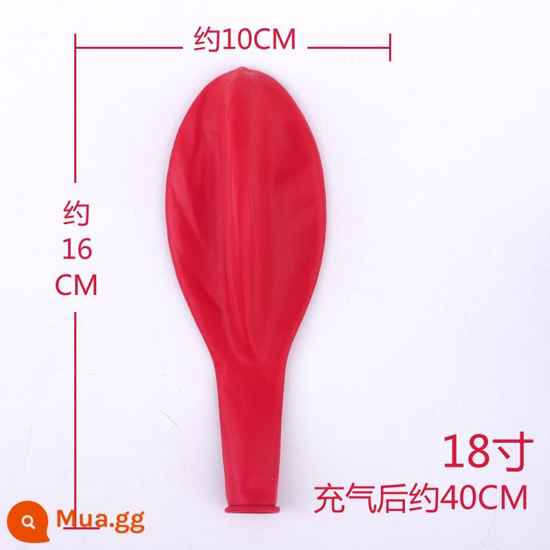 Dày 36 Inch Bóng Lớn Cực Lớn Nổ Bóng Cho Trẻ Em Chống Cháy Nổ Bóng Cao Su Đồ Chơi Trang Trí - 10 cái màu đỏ 18 inch (máy bơm không khí)