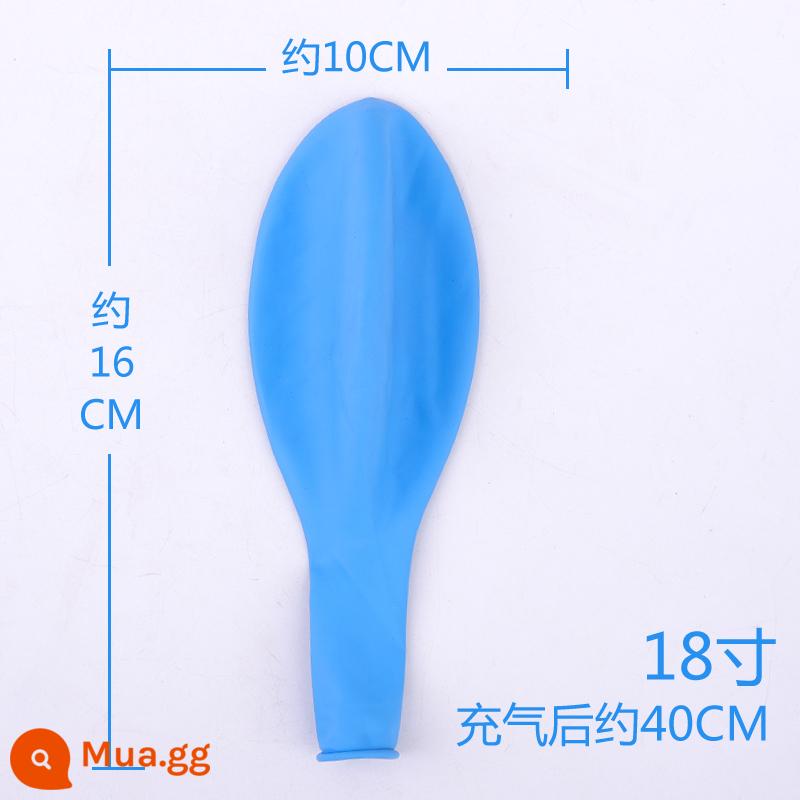 Dày 36 Inch Bóng Lớn Cực Lớn Nổ Bóng Cho Trẻ Em Chống Cháy Nổ Bóng Cao Su Đồ Chơi Trang Trí - 10 miếng màu xanh 18 inch (bơm hơi)