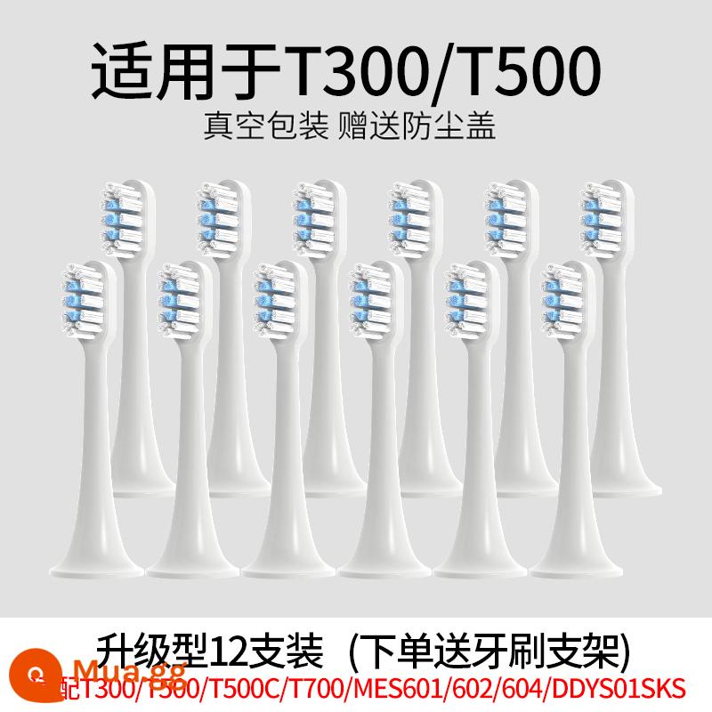 Thích hợp cho đầu bàn chải đánh răng điện Xiaomi T300/T500/T100 Mijia thay thế T301/T302/MES601/602 - Model nâng cấp 12 chiếc (với T300/T500)