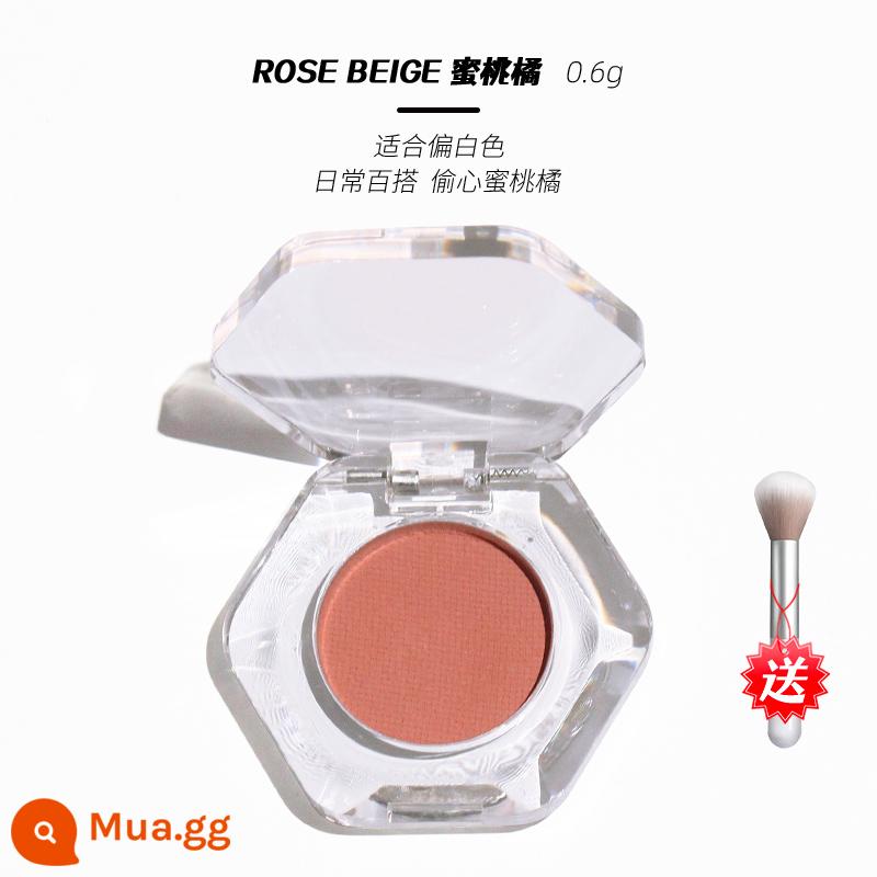 Gói dùng thử phấn má hồng đơn sắc mờ 3ce ROSE BELGE cam đào bột trần phấn má hồng tự nhiên kiểm tra khả năng sửa chữa gói màu - ROSE BEIGE Đào Cam 0.6g Tặng cọ