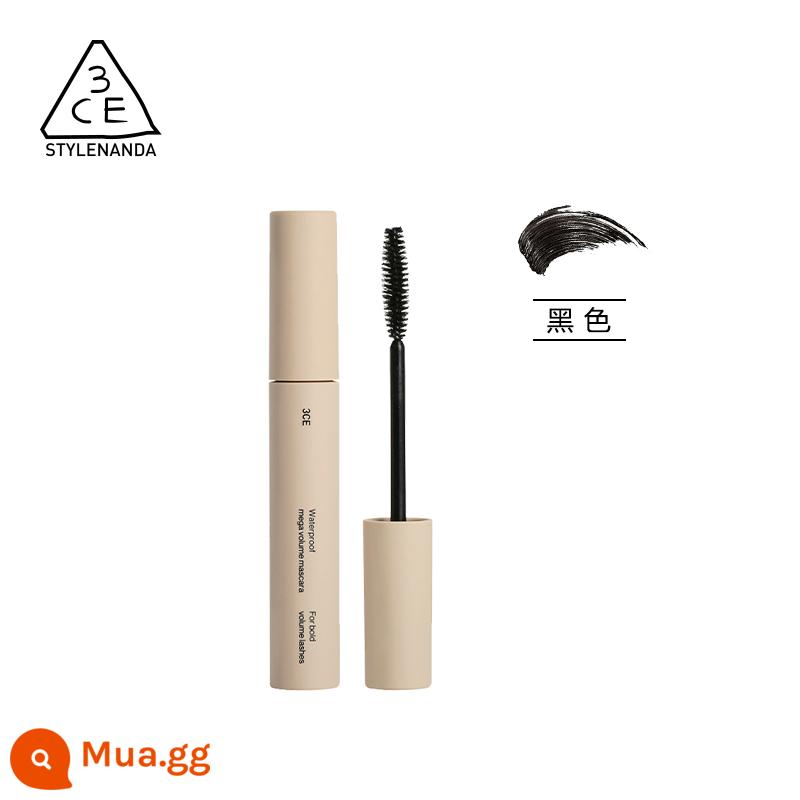 Mascara làm cong mi chống nước 3CE/Sanxiyu Dày và tự nhiên, dễ chuốt, định hình và chống nhòe - đen