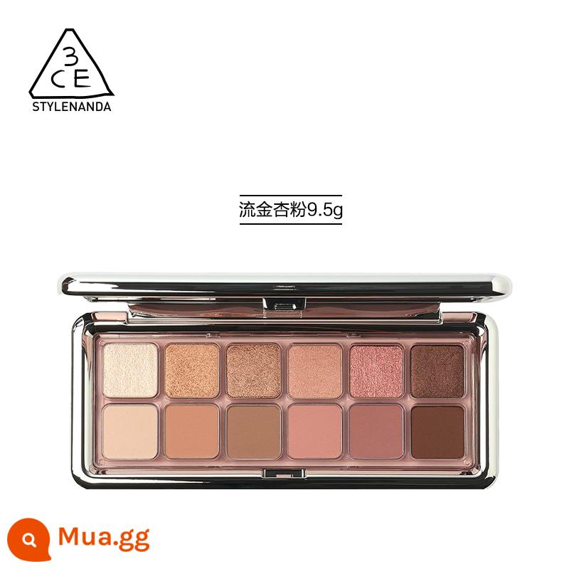 3CE/Sanxi Jade Style Eyeshadow Palette 12 Màu Phấn Mắt Đa Năng Bảng Xi Măng Chính Thức Xác Thực Trái Đất Nguyên Bản Màu Nâu - 9,5G, KHUNG CHUYỂN ĐỘNG, bột mơ lỏng