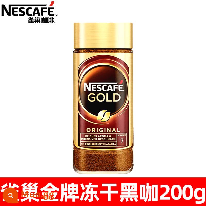 [Xóa hàng lỗi] Rượu hòa tan Nestle 1200g 500g Sữa bột Starbucks Meng nước điện giải dạng bọt - Cà phê đen Nestlé Gold Huy chương 200g