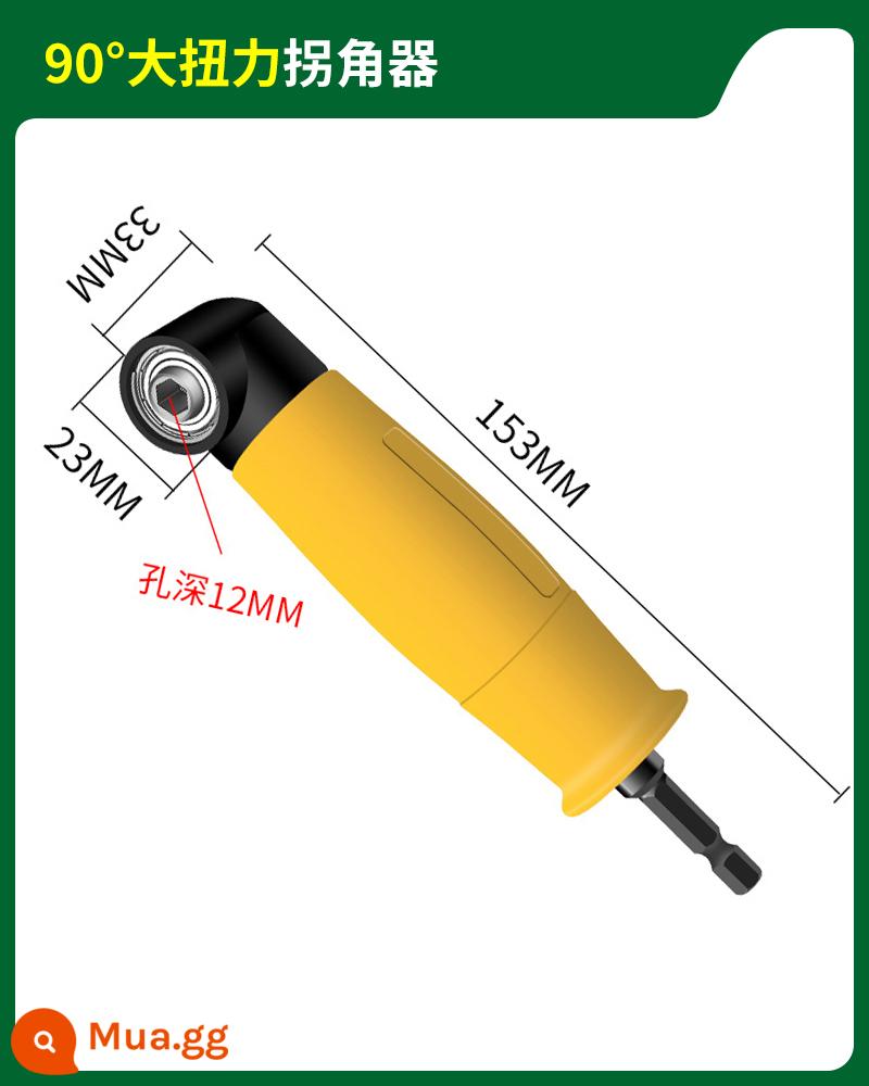 Rừng Xanh Bit Góc Xoay Tua Vít Máy Khoan Điện Xoay 90 Độ Điện Xoay Đa Năng Góc Hiện Vật Đầu Tua Vít - [Mô-men xoắn cao 90 độ] vào cua