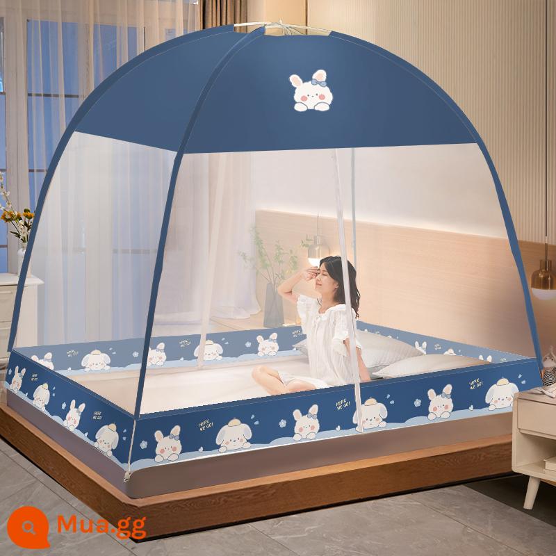 2023 new yurt muỗi mùng nhà lắp đặt miễn phí gấp mùng ký túc xá sinh viên chống rơi trẻ em gấp chống muỗi - Giấy top thỏ chống bụi [23 mẫu mới]