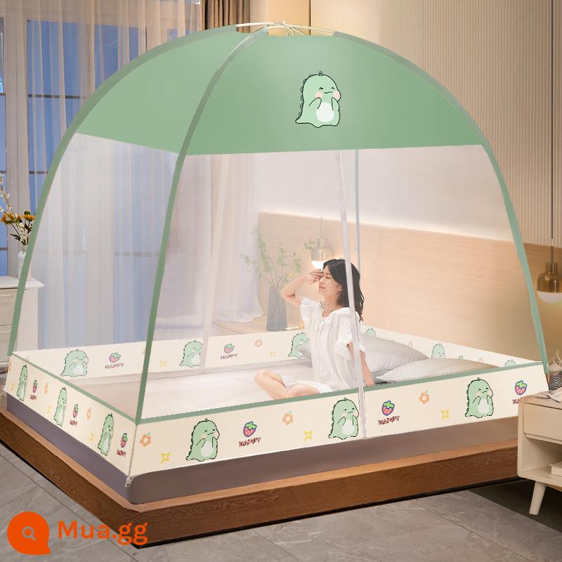 2023 new yurt muỗi mùng nhà lắp đặt miễn phí gấp mùng ký túc xá sinh viên chống rơi trẻ em gấp chống muỗi - Khủng long chống bụi [23 mẫu mới]