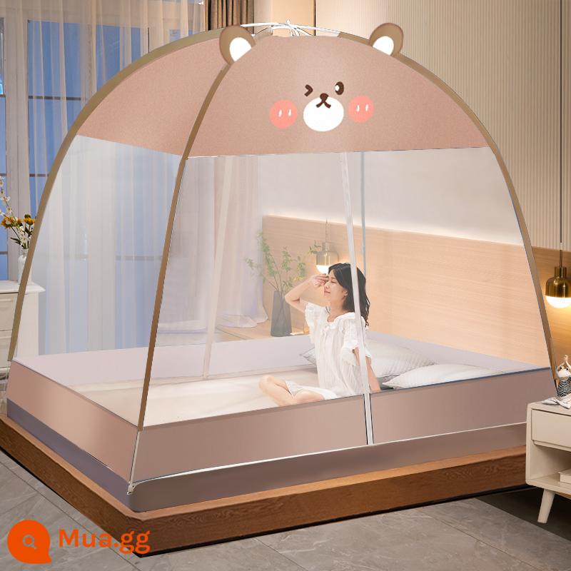 2023 new yurt muỗi mùng nhà lắp đặt miễn phí gấp mùng ký túc xá sinh viên chống rơi trẻ em gấp chống muỗi - Áo chống bụi - Ear Bear [22 mẫu mới]