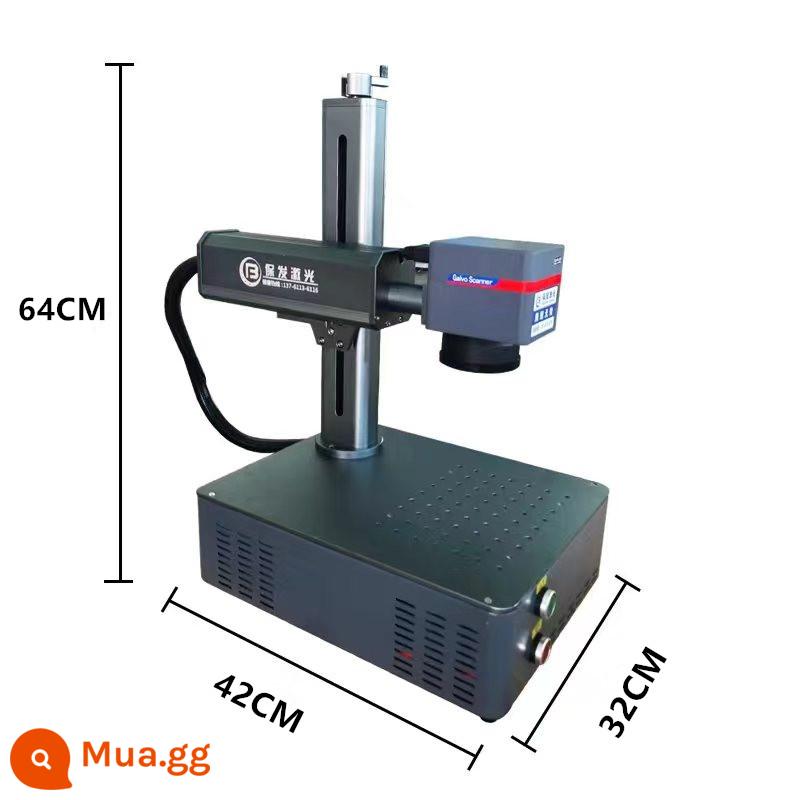 20W30W sợi máy khắc laser nhựa kim loại bảng tên thép không gỉ khắc sữa bột có thể khắc máy - Cáp quang di động 20W [model bán chạy]