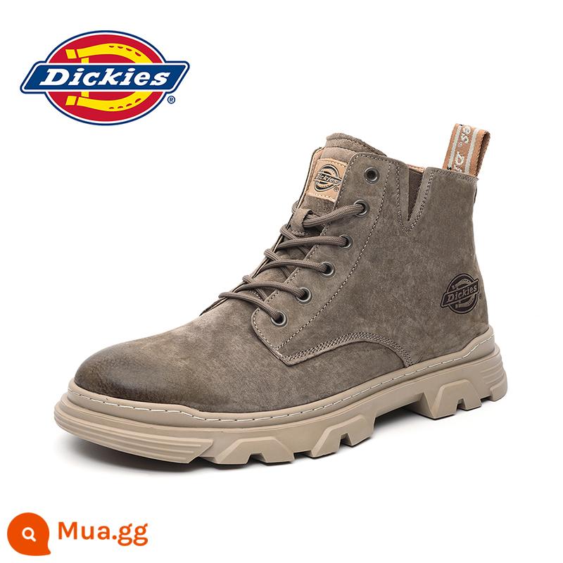 Giày bốt nam Dickies Martin giày cao nam mùa xuân giày nam mùa xuân và mùa thu giày thường nam giày thủy triều giày bốt nam ống giữa - Lạc đà S74