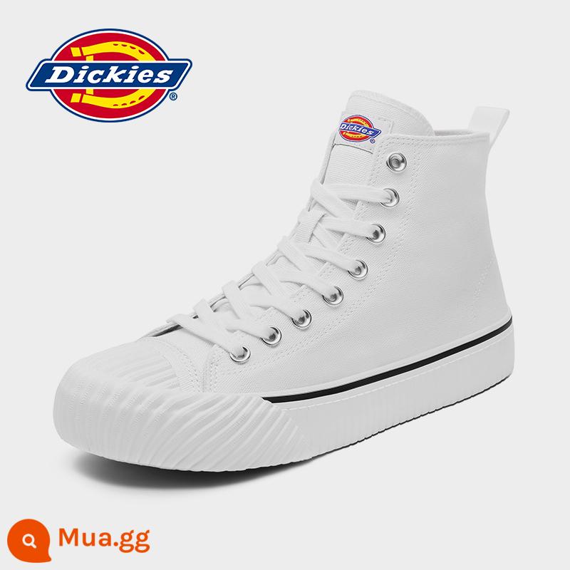 Dickies Giày Vải Nam Ống Cao Mùa Xuân 2023 Giày Nam Xu Hướng Tất Cả Trận Đấu Giày Vải Nam giày Thường - Trắng