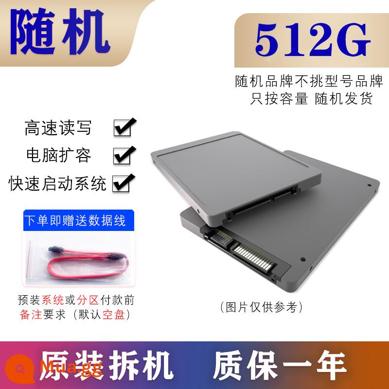 Tháo rời máy tính để bàn Ổ cứng thể rắn 2.5 inch 120g 128g 256g 512g 60gSSD sata - Cáp dữ liệu Solid 512G+SATA+ (bảo đảm thay thế trong một năm)