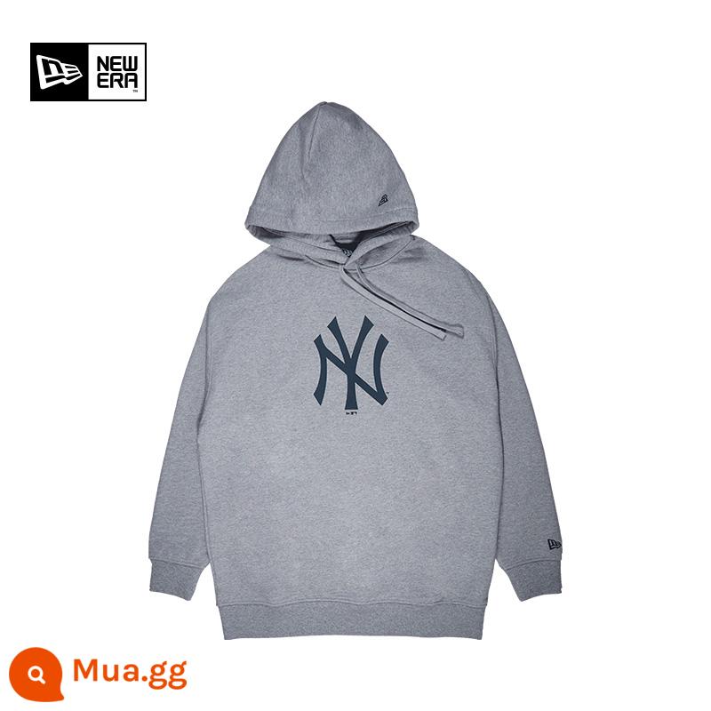 Kỷ Nguyên Mới Yihua MLB Series Cổ Điển Ny Áo Len La Cặp Dài Tay Cổ Tròn Chui Đầu Tất Cả Trận Triều - Mũ trùm đầu màu xám12727846