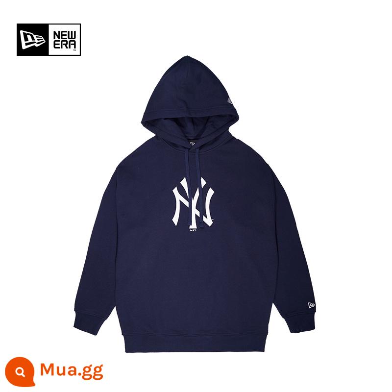 Kỷ Nguyên Mới Yihua MLB Series Cổ Điển Ny Áo Len La Cặp Dài Tay Cổ Tròn Chui Đầu Tất Cả Trận Triều - Mũ trùm đầu màu xanh hải quân12727844