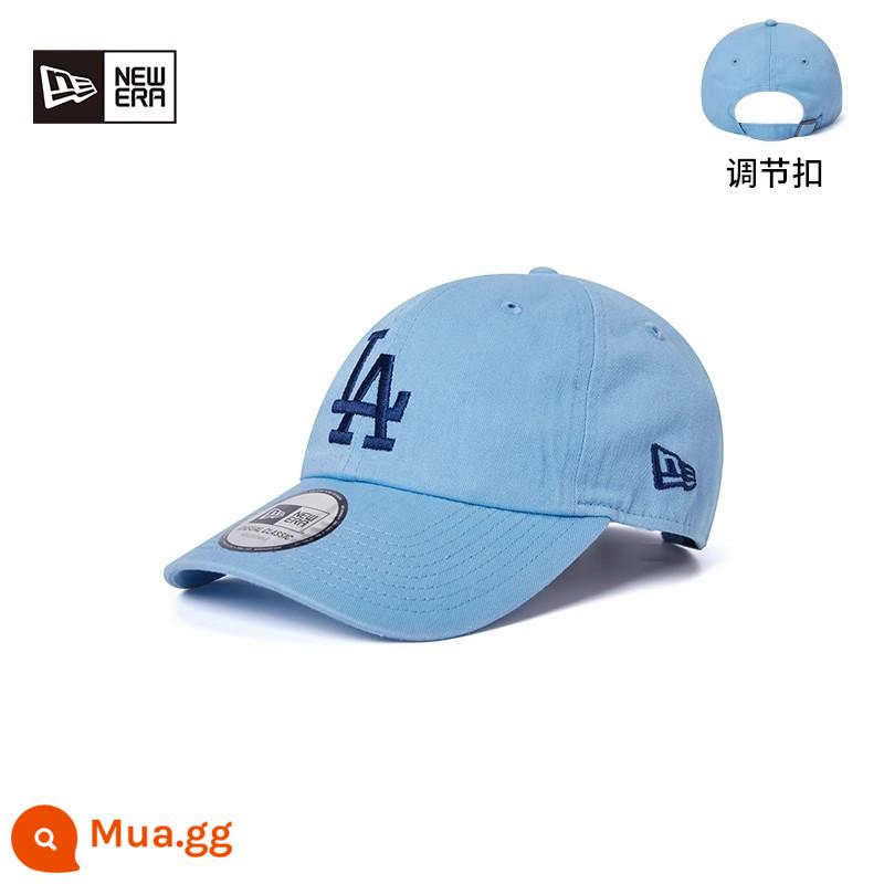 Kỷ Nguyên Mới Mới Yihua MLB Series Ny Đầu Mềm Cổ Điển Mái Hiên Cong Mũ Bóng Chày Nam Nữ Thêu Cặp Đôi mũ Lưỡi Trai - 13352200-La xanh