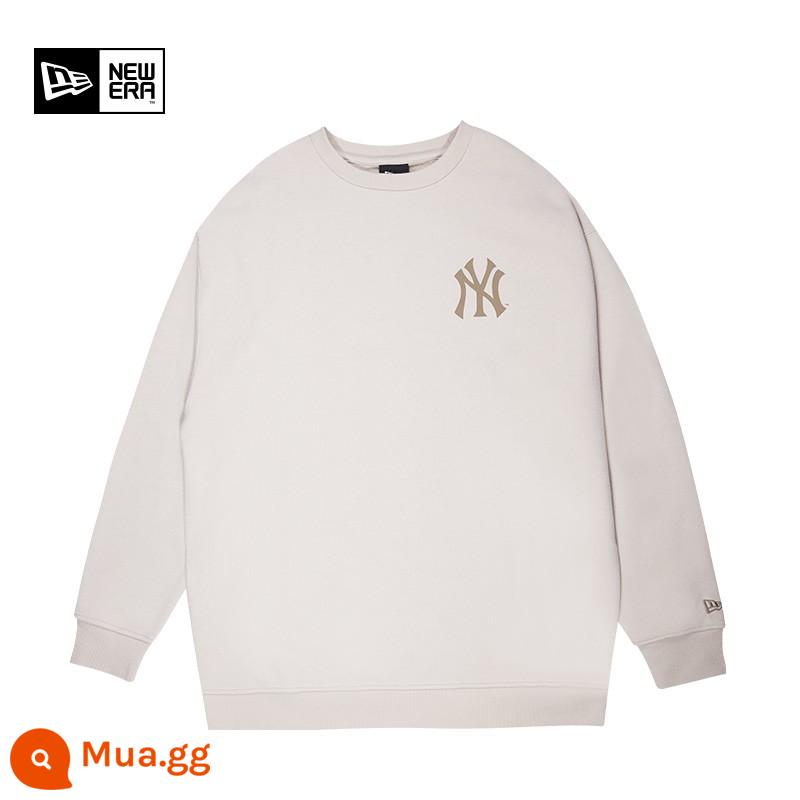 Kỷ Nguyên Mới Yihua MLB Series Cổ Điển Ny Áo Len La Cặp Dài Tay Cổ Tròn Chui Đầu Tất Cả Trận Triều - Cổ tròn ngà 12727848