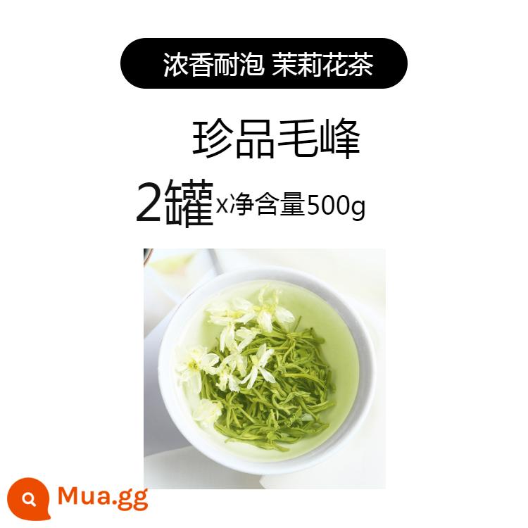 500g Túi trà mới Huamaofeng Fried Flower Snow 2022 Trà hoa nhài cao cấp Hương thơm trà Tứ Xuyên Ya'an - Bảo vật Mao Phong