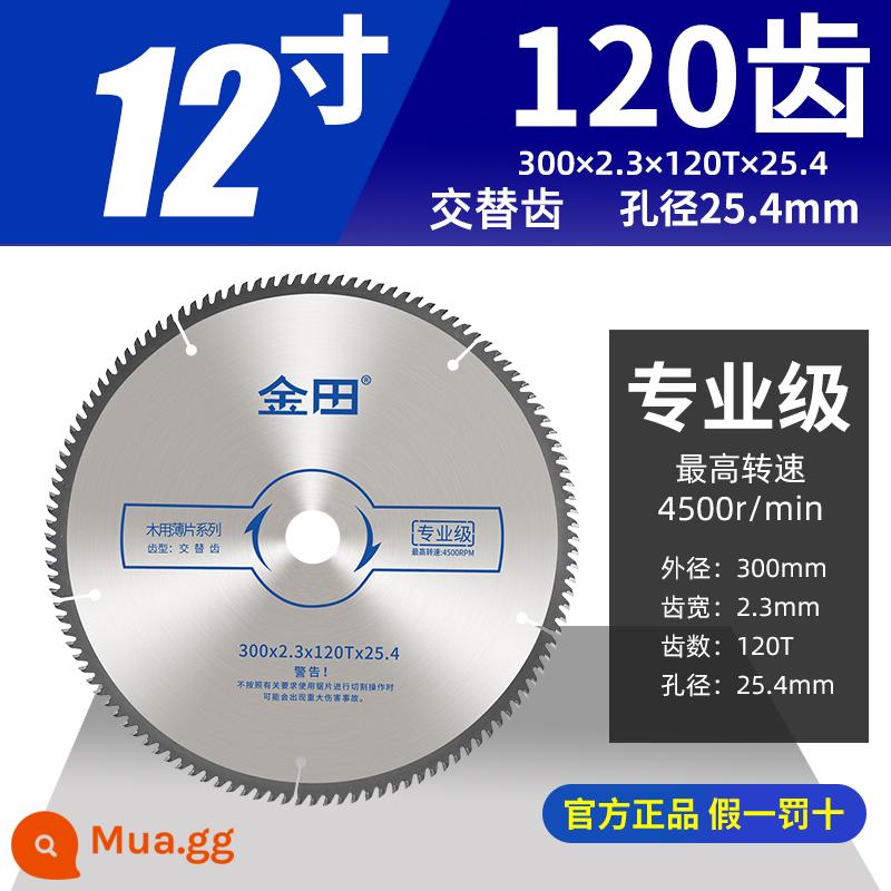 Tấm gỗ siêu mỏng cấp chuyên nghiệp Jintian Thang 79 inch răng phẳng bảng không sơn lưỡi cưa chế biến gỗ đặc biệt lưỡi cưa máy cắt tròn - Cấp chuyên nghiệp 300x2.3x120 răngx25.4