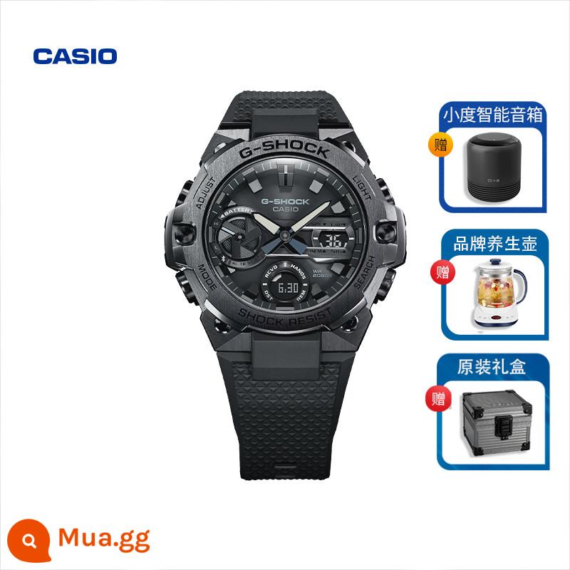 Đồng hồ CASIO nam GST Heart of Steel GSHOCK chính hãng năng lượng mặt trời Bluetooth Poseidon men GST400 - GST-B400BB-1APFT tặng kèm loa Xiaodu/bình sức khỏe/hộp quà chính hãng